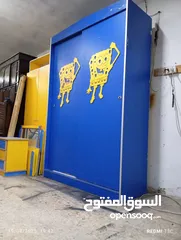  2 غرفه اطفال تختين نظام بوكسات  خشب لامنيت خليجي  عمق 60