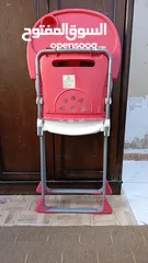  3 كرسي طعام للاطفال طويل شبه الجديد