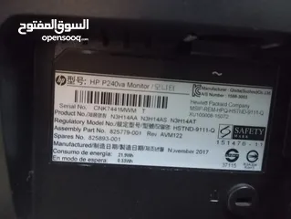  9 شاشة كمبيوتر نوع HP 24 انش full hd بحال الجديد للبيع