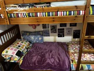  1 IKEA BUNK BED +Cupboard سرير ايكيا دورين + خزانه