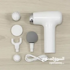  3 ودّع التعب والشد العضلي وين ما كنت!  جهاز المساج المحمول Mini Massage Gun خفيف – قوي – يشحن USB