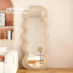  2 مرايا ستاند بإطار مخملي فاخر