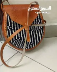  9 African sisal New leather handbag Woven bag
