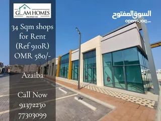  1 34 Sqm Shop for rent in Azaiba REF:910R
