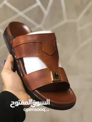  28 بابوج رجالي  جلد طبيعي طبي صناعة مصرية مكفول من انتاجنا الخاص جلد طبيعي