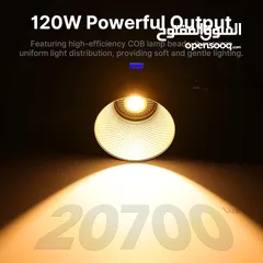  9 Ulanzi 120W Bi-color / RGB V-Mount Video Light   اضاءة تصوير عالية الجودة