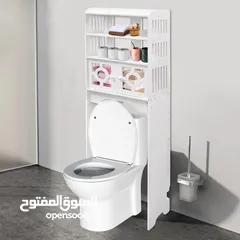  5 ستاند عصري أنيق بينحط فوق المرحاض أو الغسالة بسهولة، بدون حفر أو تثبيت معقّد .