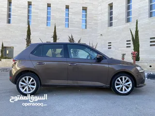  5 المحبوبة الألمانية باللون البني المميز .. سكودا فابيا اوتوماتيك للبيع