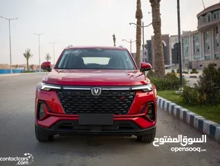  3 شانجان cs35 لون خمري فحص كامل فل كامل موديل 2022      بانوراما  السعر 13800