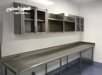 12 Full Setup Kitchen cabinet with Standard material Stainless steel Restaurant, Hotel Cafeteria Bakery