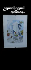  1 لوحه فنية  بالرسم المائي (يوناني) رسم