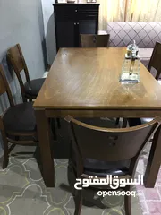  2 WOODEN DINING TABLE