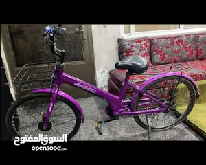  6 بسكليت جنط 24 امريكي اصلي مستعمل بحالة الجديد وكاله استعمال خفيف جدا جدا لون نهدي