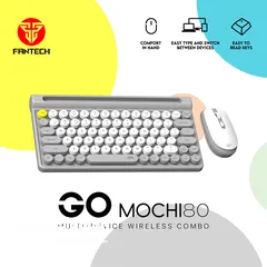  14 Fantech MOCHI 80Keys WK897 Wireless Keyboard Mouse Combo Set For Windows يعمل على جميع الاجهزة