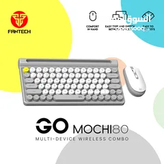  14 Fantech MOCHI 80Keys WK897 Wireless Keyboard Mouse Combo Set For Windows يعمل على جميع الاجهزة