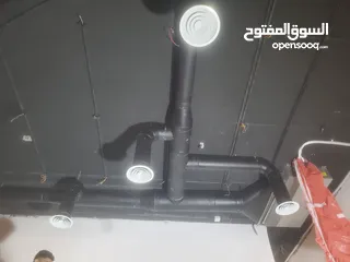  3 دكت تكييف مركزي مدور ومربع منازل ومطاعم شفاط توربين هود ستينلس مدخنة بواري بلور صاج مكيف صفتح كور