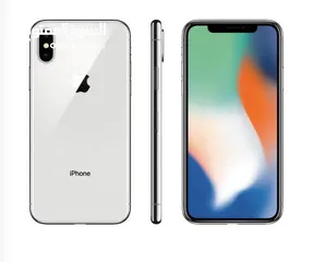  1 IPhone X Grey 256gb with (box,charger, headset)