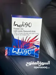  1 مشروب طاقة الانديغو(indigo) مشروب طاقة طبيعي مية بلمية مرخص من وزارة الصحة ميزة البيع جملة ومفرق