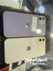  1 2 ايفون 11 واحد بطاريه 77 64 جيجا واحد بطاريه 75 128جيحا مع شاحن اصلي وكفر حمايه ولزقه وكفر