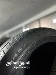  3 /-: اطارات برللي مستعملة بحالة جيدة /:- قياس  /:- الأمامي 245/40/19  /:- الخلفي 275/35/19 /:- العدد4