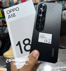  9 جديد oppo A18 رام 8 جيجا 128 مكفول سنة متوفر توصيل