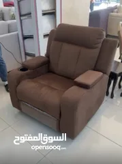  2 كرسي ركلاينر هزاز كهربائي مع ريموت