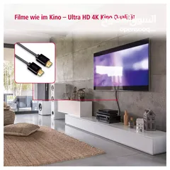  5 كيبل ميني ومايكرو اچدي HAMA 1.5m HDMI Cable 4K UHD HDR + 2 Adapters Mini & Micro HDMI TV