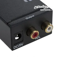  7 Digital to analog audio converter Toslink coaxial RCA