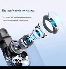  3 عدسة 4K OHARA** عالية الدقة لتجربة تصوير واضحة وتفاصيل دقيقة