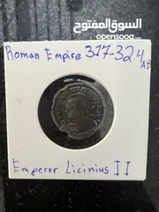  2 Emperor Licinius II Bronze Coin - Roman Empire