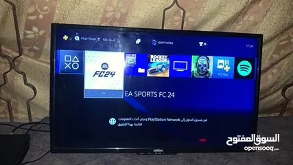  2 جهاز ps4 slim 500gb مع يدتين وشاحن لليدات ولعبتين فيفا 24 gta5