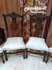  2 كراسي سفرة عدد 6