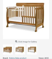  8 تخت طفل وطاولة غيار
