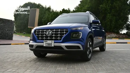  2 Hyundai - VENUE - 2022 - Blue - Small SUV - Eng 1.6L
