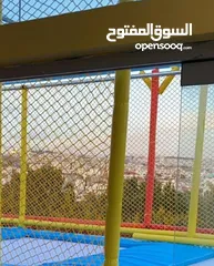  18 جميع قطع غيار ترامبولين شبك و ارضية و واقي زمبرك وزمبركات وحديد.