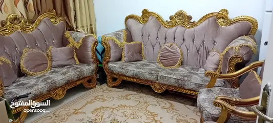  3 طقم كنب مصري 7 مقاعد