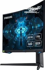  3 Samsung Odyssey G7 32" QHD 2K 240Hz VA QLED HDR 1ms Curved Gaming Monitor