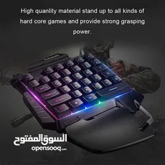  4 كيبورد جيمنج سلكي ملون صغير G92 SINGLE GAMING KEYBOARD RGB USB WIRED