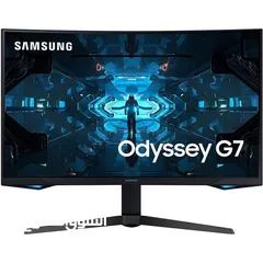  1 SAMSUNG Odyssey G7 27" 1000R Curved Gaming Monitor