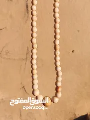  2 عقد عـاج ناب الفيل الأفريقي وزن : 25غرام