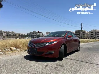  2 لينكولن MKZ موديل 2014 (black lable) لون قرميدي