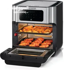  6 فرن كهربائي +قلاية هوائية Black+Decker digital airfryer oven 12L