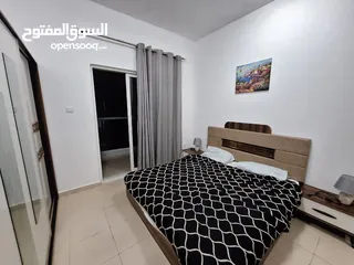  5 لايجار الشهري شقة مفروشة غرفتين وصالة في عجمان منطقة النعيمية أبراج السيتي تاور