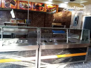  5 بيع عده مطعام شاورما كامله شبه جديده