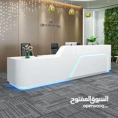  1 Reception Counter with LED lights High Quality office furniture  Reception Desk