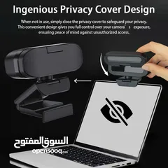  2 كاميرا ويب EXHQDR B09-4K بدقة تصل الى 4K مع غالق خصوصية تلقائي و ضوء تعبئة مزدوج