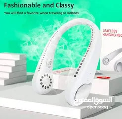  1 مروحة رقبه محموله شحن مروحه توضع على الرقبه تعمل بالشحن