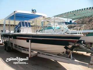  9 قارب 31 قدم للبيع مع العربه Boat 31ft for sale