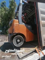  15 خدمة تأجير رافعات شوكية مع سائق او بدون خدمة تنزيل جميع انواع البضائع تحت اشراف كادر مخصص