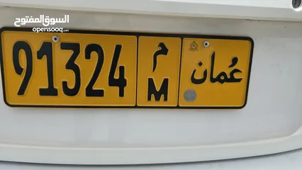  2 Number plate 91324 M